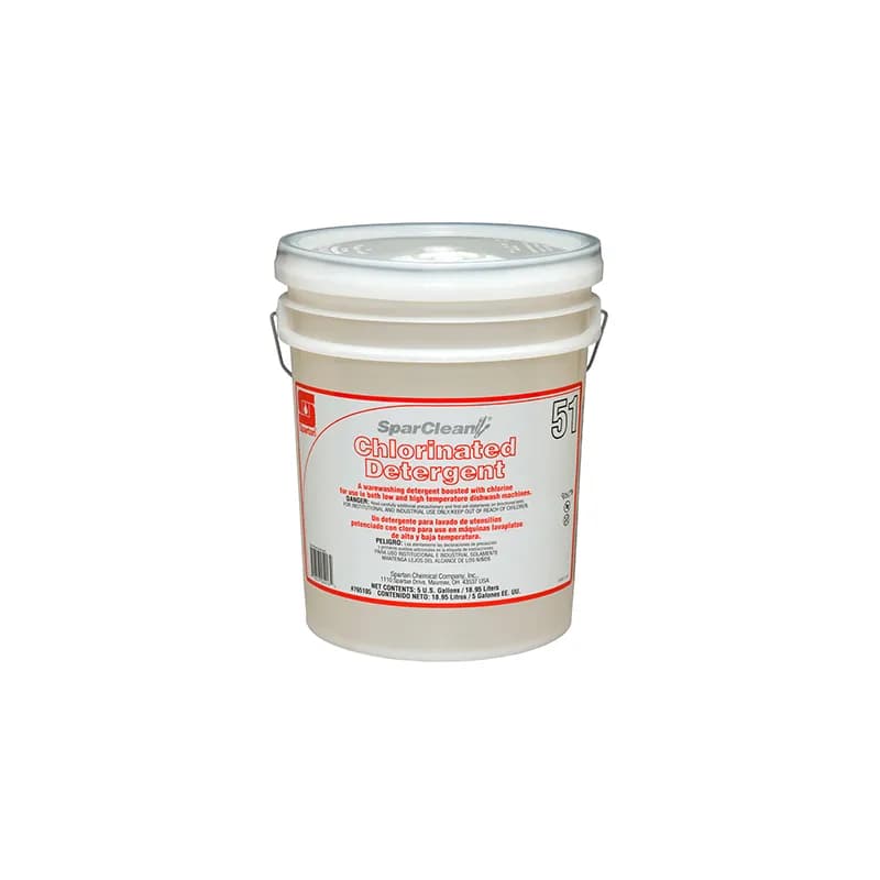 SparClean® Chlorinated Detergent 51 Dish Detergent 5 GAL Alkaline 1/Pail