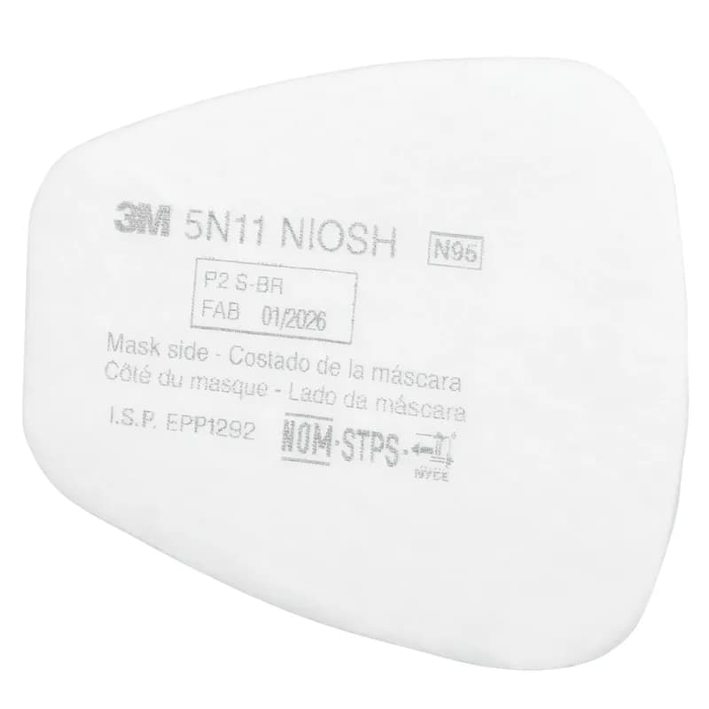 3M™ 5N11 Mask Replacement Filters 4.2X3.4 IN 100/Case