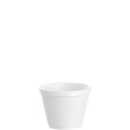 Dart® J Cup® Food Container Base 12 OZ EPS White Round Squat Insulated 25 Count/Pack 20 Packs/Case 500 Count/Case