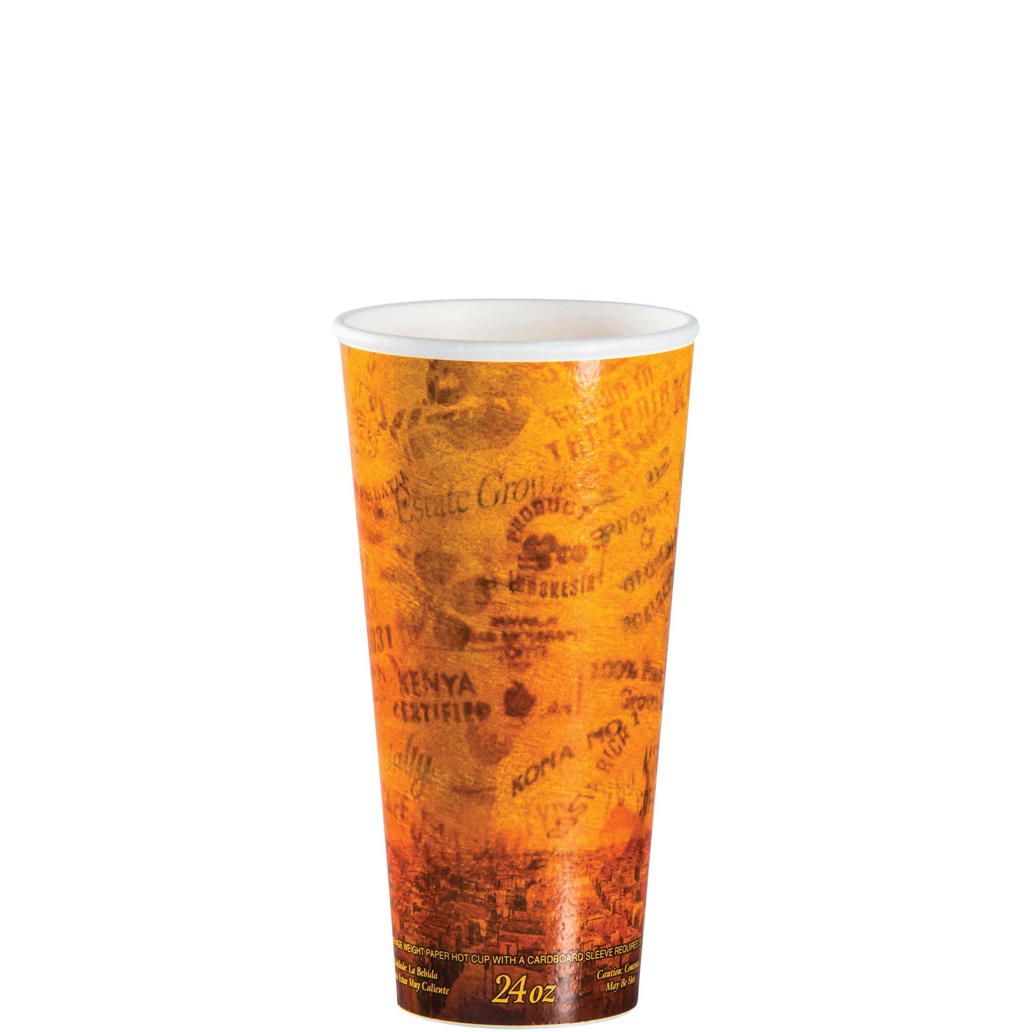 Dart® Fusion® Cup Insulated 24 OZ Polystyrene Foam Paper Multicolor Escape® 20 Count/Pack 25 Packs/Case 500 Count/Case
