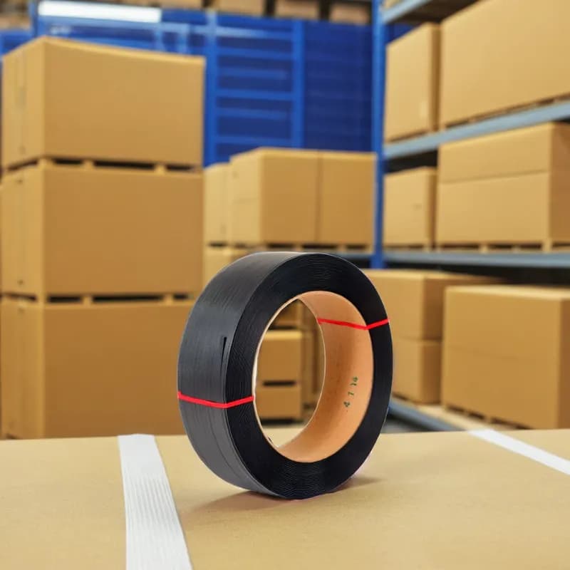 Strapping 0.5IN X7200FT Black PP 1/Case