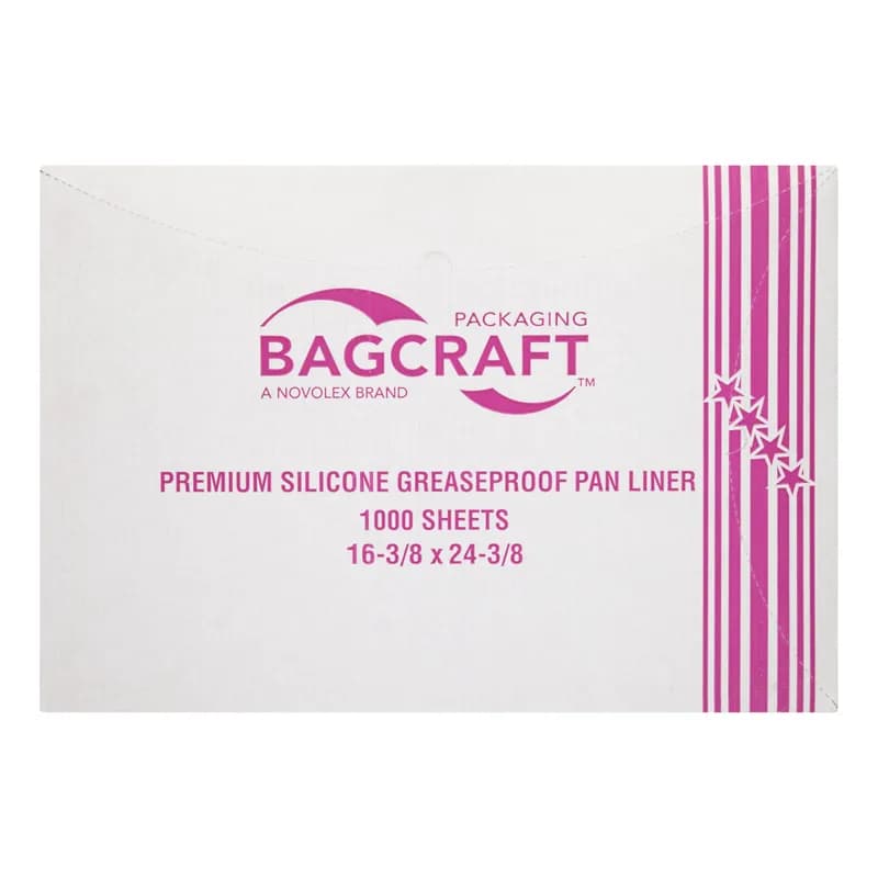 Bagcraft® Pan Liner 16.375X24.375 IN Silicone-Lined Paper White Grease Resistant 1000/Case
