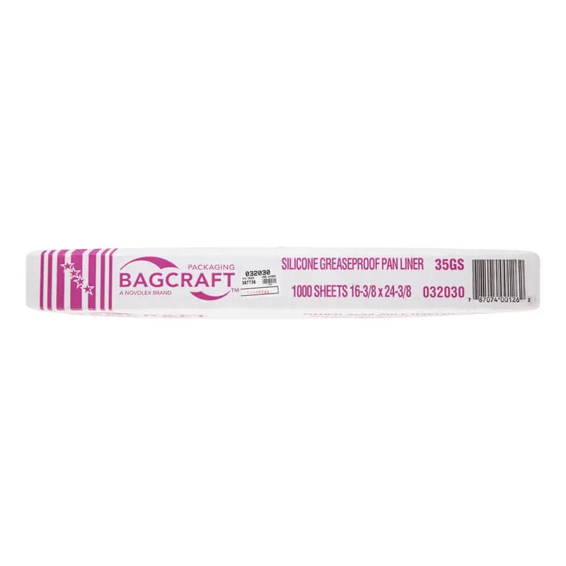 Bagcraft® Pan Liner 16.375X24.375 IN Silicone-Lined Paper White Grease Resistant 1000/Case