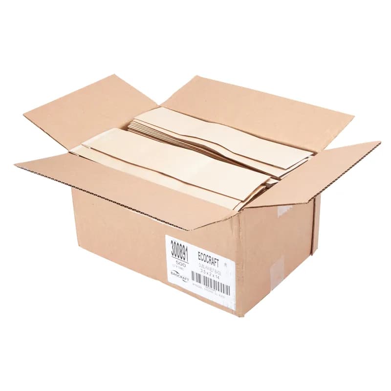 Bagcraft® EcoCraft Dubl-Panel Artisan Bread Bag 3.5X2X14 IN Paper Kraft 500/Case