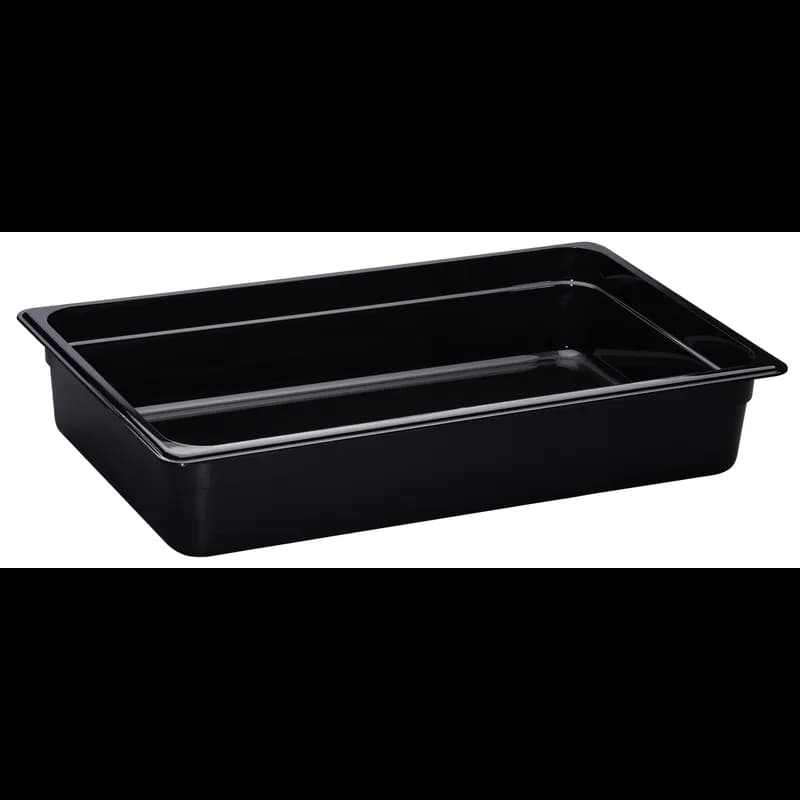 Camwear® Food Pan Full 4 IN Black 6/Case