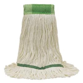 Healthi-Pro® Wet Mop Head Medium (MED) White 4PLY Loop End Anti-Microbial Premium 5IN Headband Shrinkless 1/Each