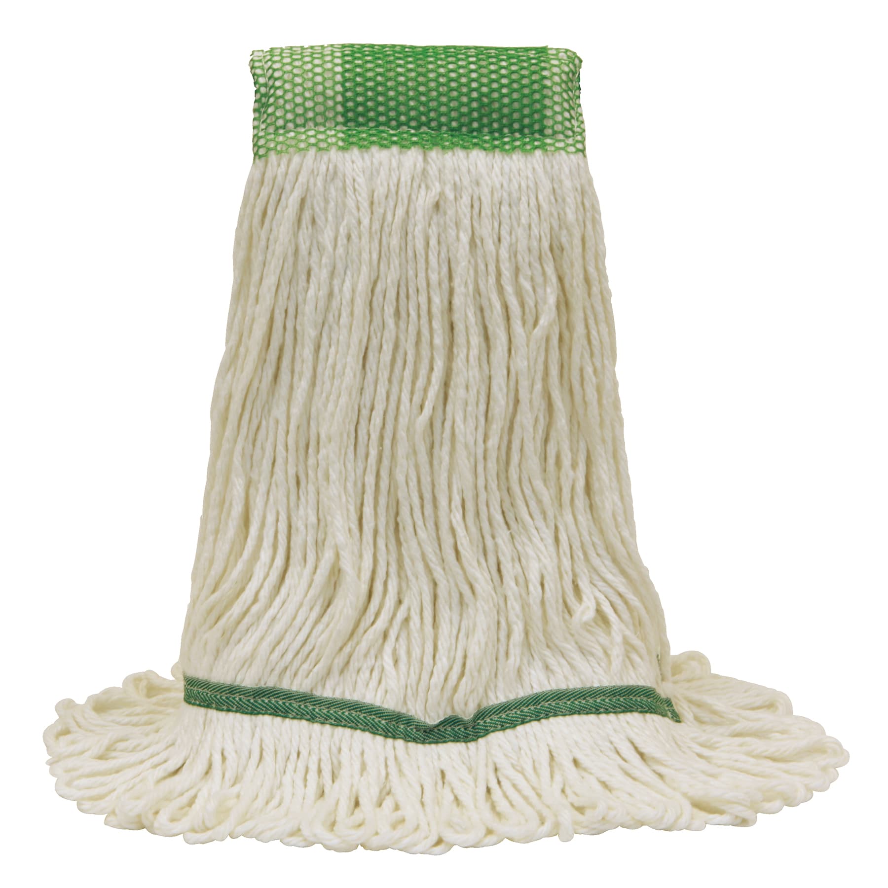 Healthi-Pro® Wet Mop Head Medium (MED) White 4PLY Loop End Anti-Microbial Premium 5IN Headband Shrinkless 1/Each
