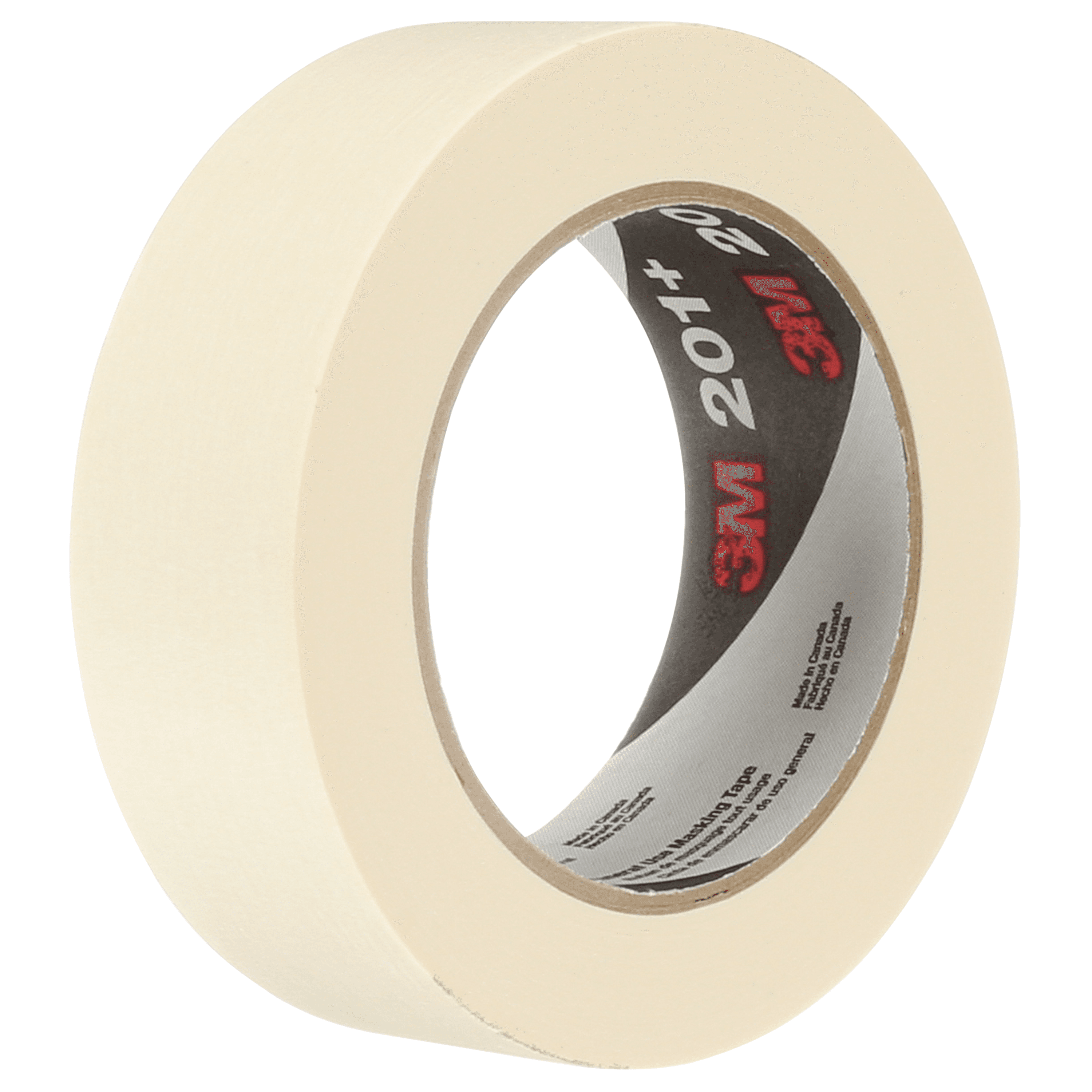 3M™ 201+ Masking Tape 36MM X55M Tan Crepe Paper 24/Case