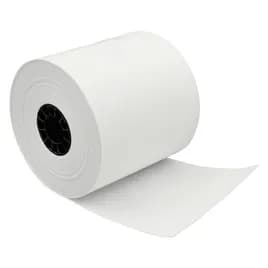 Cash Register Receipt Roll 3.125IN X273FT White Thermal Paper 7/16IN 50 Rolls/Case