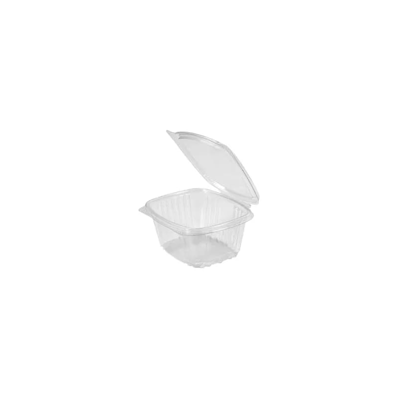 Deli Container Hinged 16 OZ PET Clear 200/Case