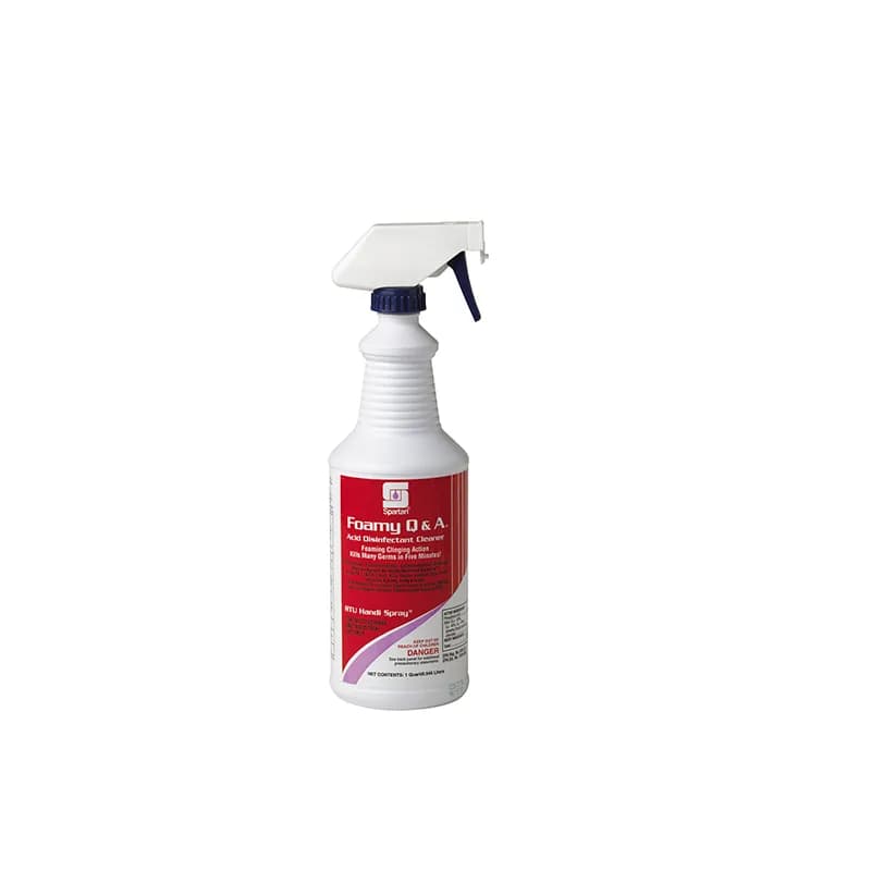 Foamy Q & A® Floral One-Step Disinfectant 1 QT Acidic RTU 12/Case