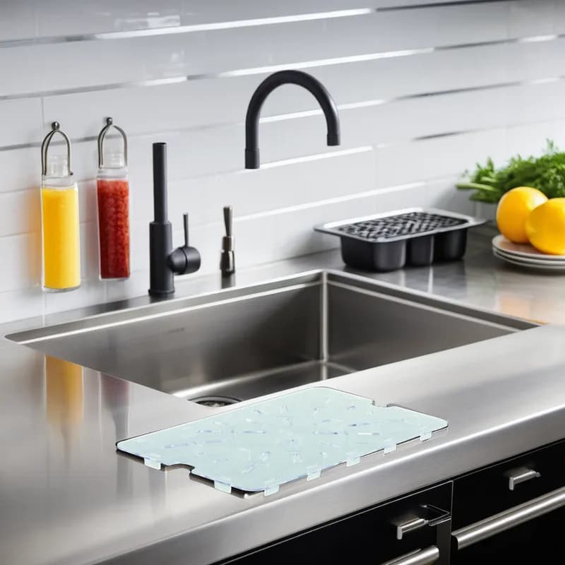 Shelf Drain PFSH-Series 1/2 Size 14.25X8.25X0.625 IN Clear Rectangle PC 1/Each