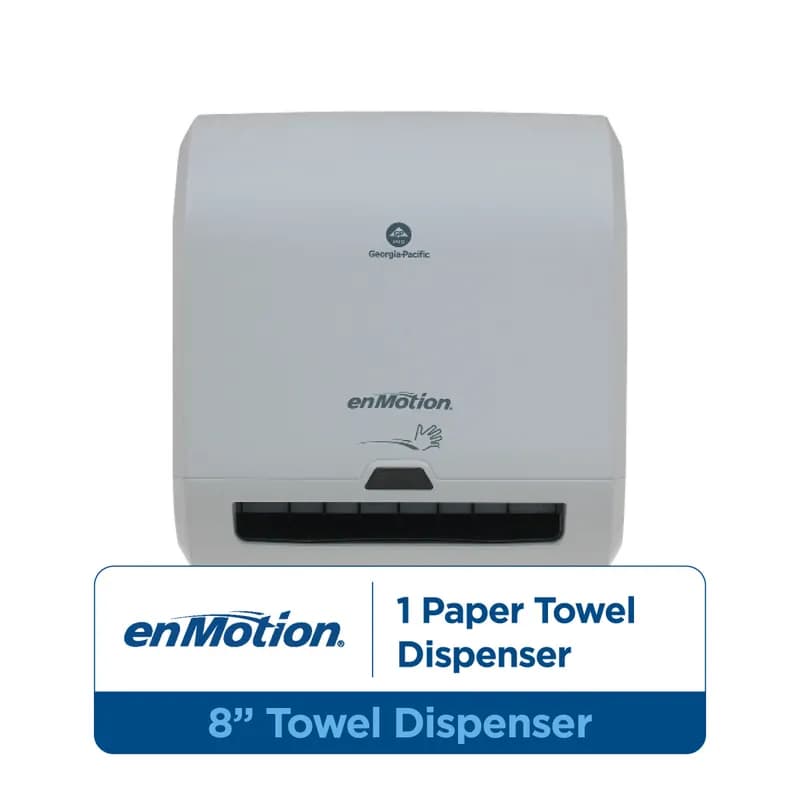 enMotion® Impulse® Paper Towel Dispenser 8.58X12.7X13.8 IN Wall Mount Gray 1-Roll Touchless Automatic 8IN Roll 1/Each