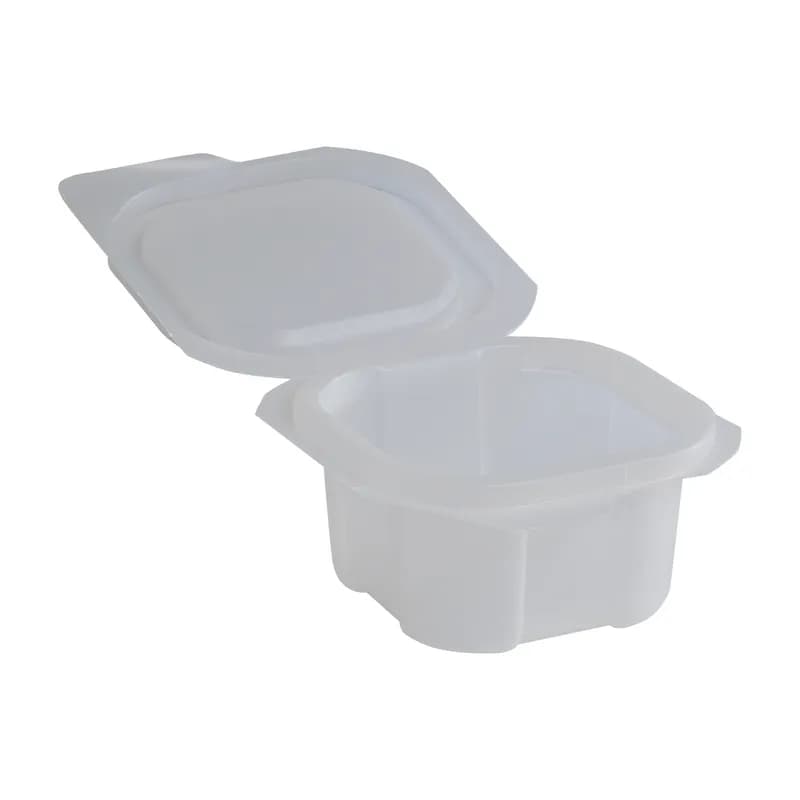 Dixie® Liddles® Souffle & Portion Cup Lid Combo 4 OZ Plastic Translucent Square 900/Case