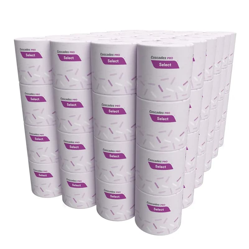 Cascades PRO Select® Toilet Paper & Tissue Roll 4X3.2 IN 2PLY White Standard 500 Sheets/Roll 96 Rolls/Case