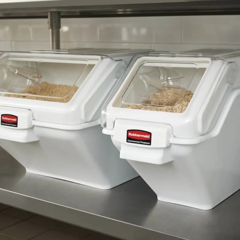 ProSave® Ingredient Bin 23.50X11.50X16.88 IN 100 Cup White PP PC Food Safe 1/Each