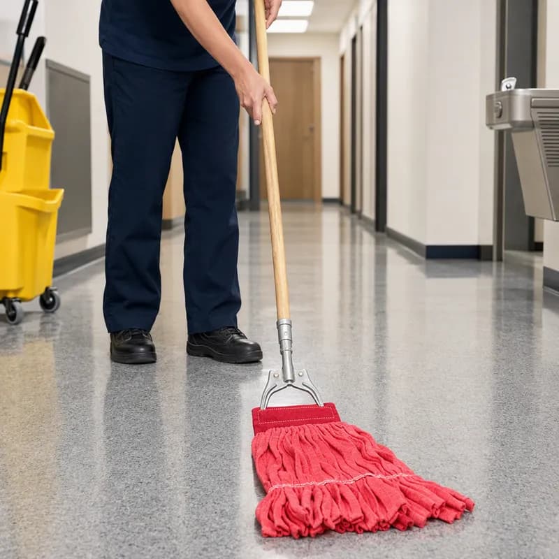 Impact® Mop Medium (MED) Red Canvas 1/Each