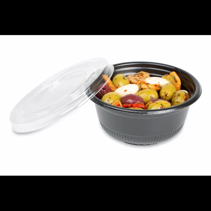 Lid 5.16X0.4 IN PS Clear Round For 8-12 OZ Bowl Vented 500/Case