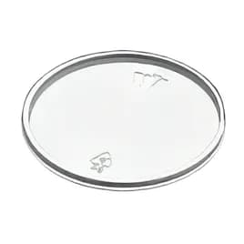 Lid Flat Plastic Translucent For 8 OZ Bowl No Hole Vented 1000/Case
