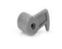 Door Lock Mechanism For Alpha Workstations Complete Dark Gray With Hardware 1/Each