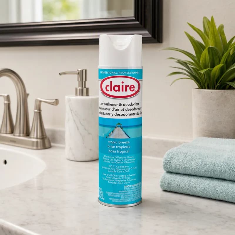 Claire Air Freshener & Deodorizer Tropic Breeze Aerosol 10 OZ 12/Case