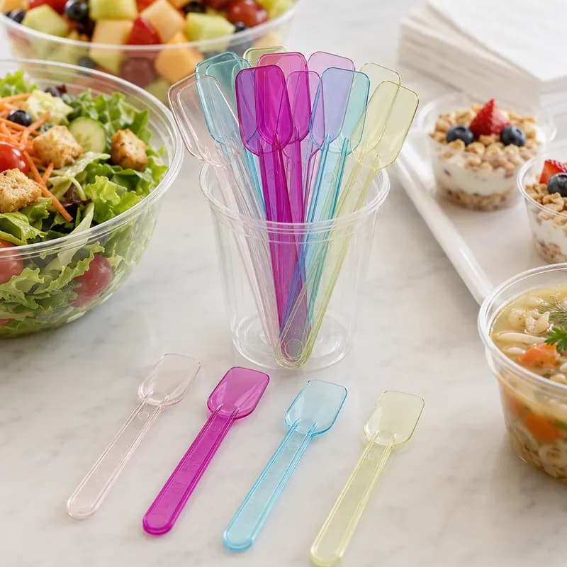 Spoon Plastic Clear 3000/Case