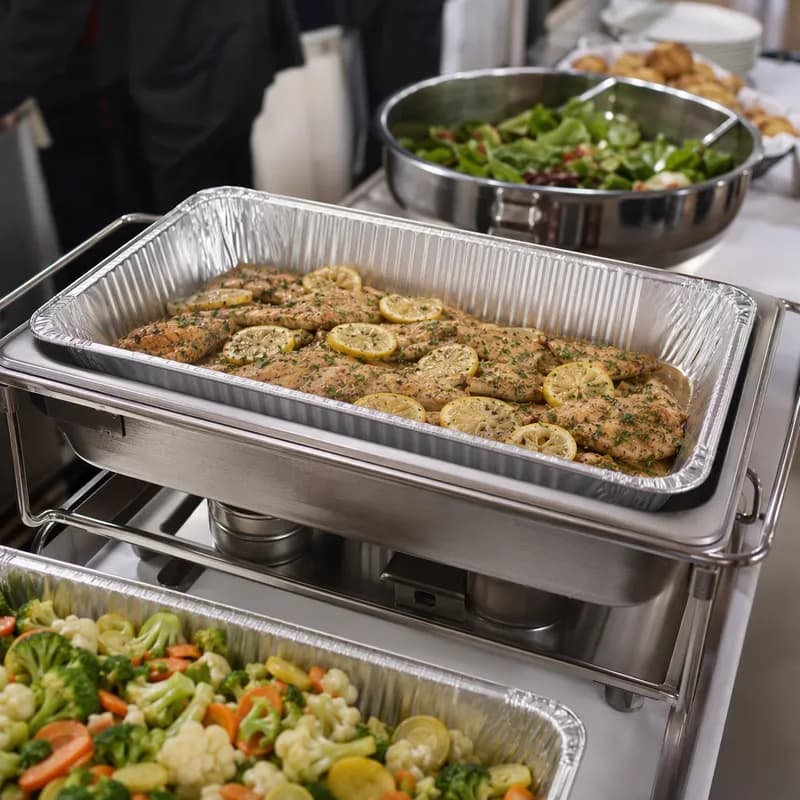 Steam Table Pan Full Size 20.75X12X3.25 IN Aluminum Deep 50/Case