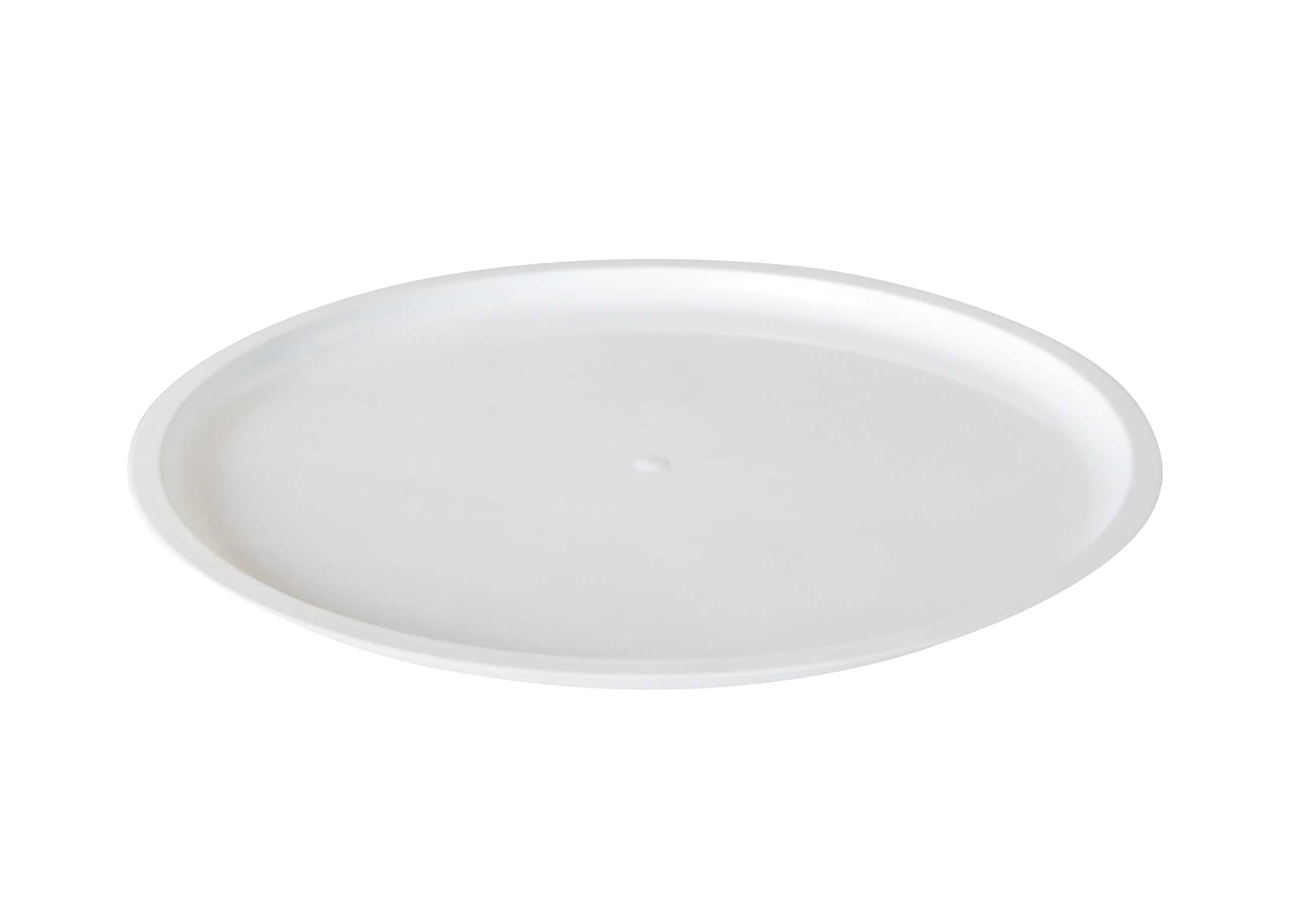 Platter Pleasers Serving Tray Base 22 IN Plastic White Round 12/Case