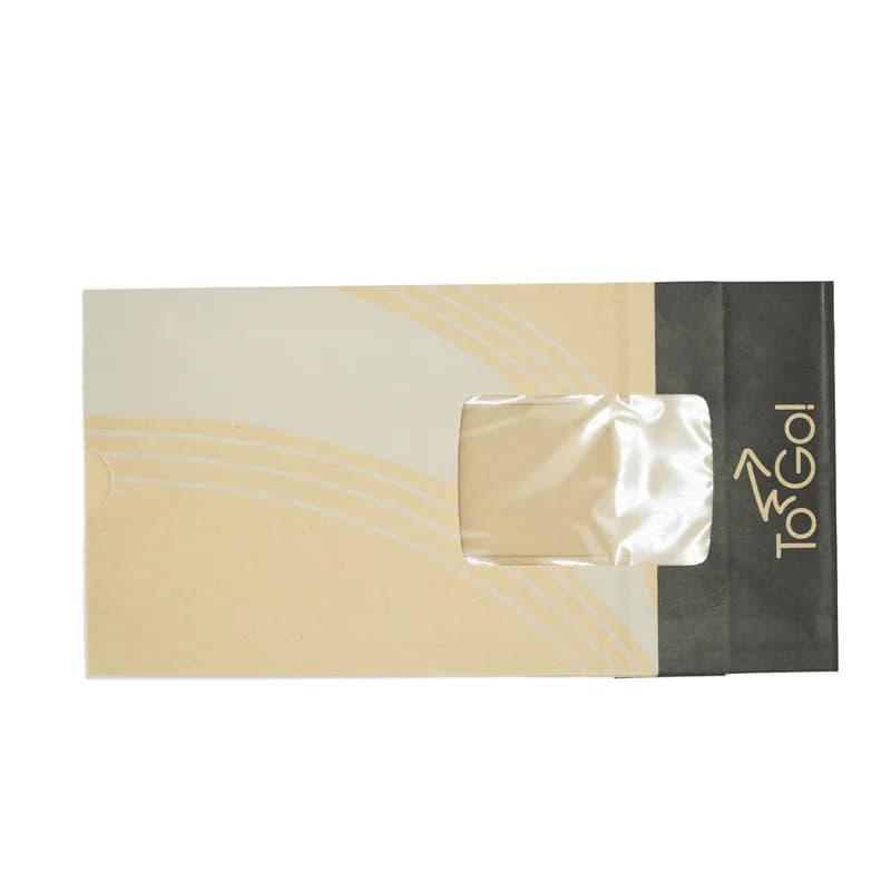 Bagcraft® EcoCraft ToGo!® Take-Out Bag 5X3X9.625 IN 4 LB Paper 4# With Window Vented 500/Case