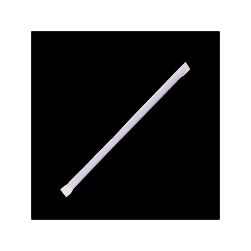 Giant Straw 0.314X9 IN Plastic Blue Paper Wrapped 1200/Case