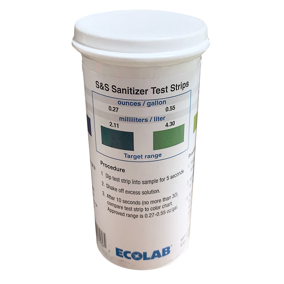 Dilution Test Paper 100 Count/Pack 1 Packs/Case 100 Count/Case
