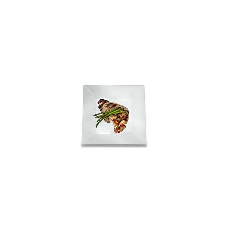 Plate 10.75 IN Clear Square 120/Case