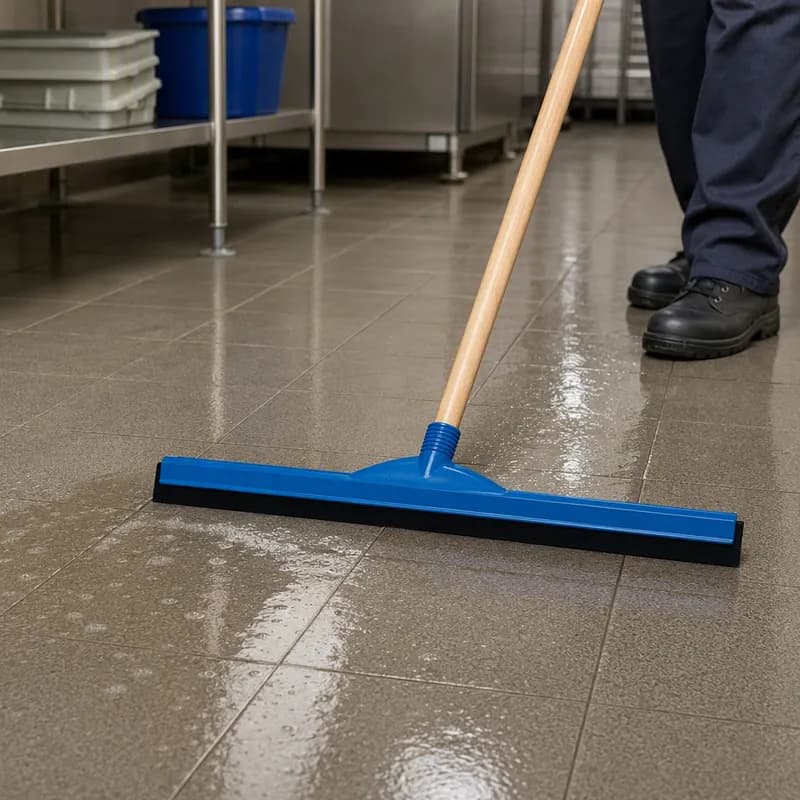 Floor Squeegee PP Blue With 22IN Head 1/Each