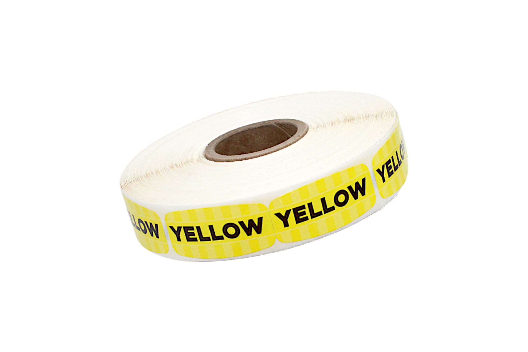 Yellow Cake Bakery Flavor Label 0.625X1.25 IN Yellow Oval 4 Color Process UV 1000 Count/Roll 50 Rolls/Case