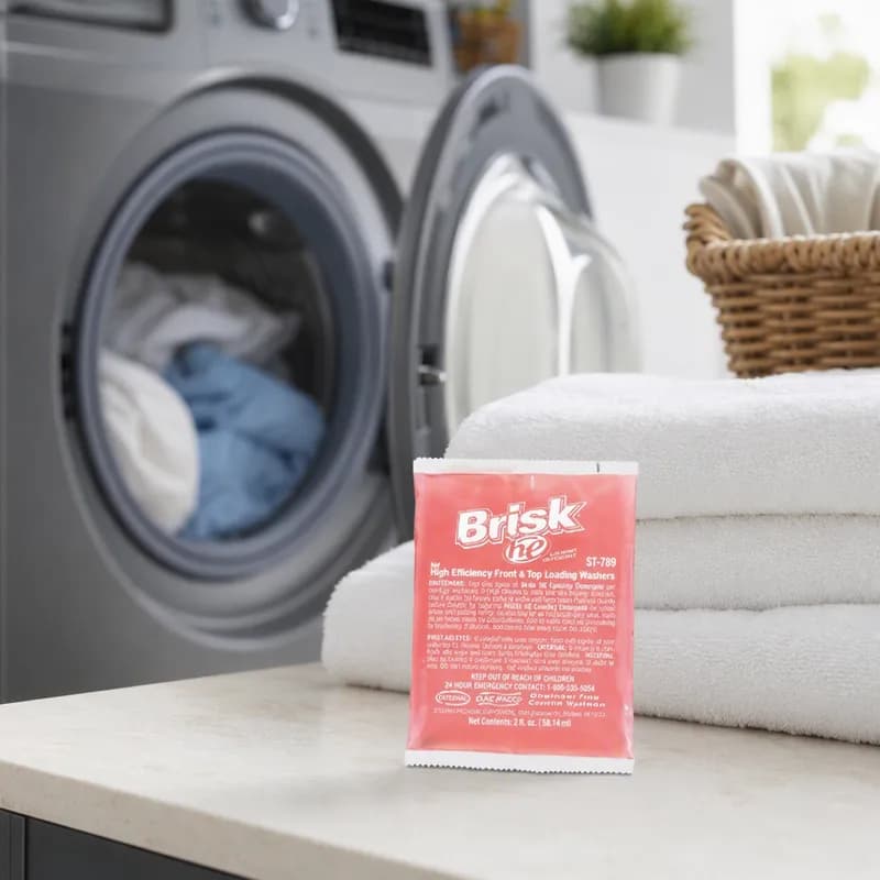 Brisk® Floral Laundry Detergent 2 FLOZ Liquid High-Efficiency 72/Case