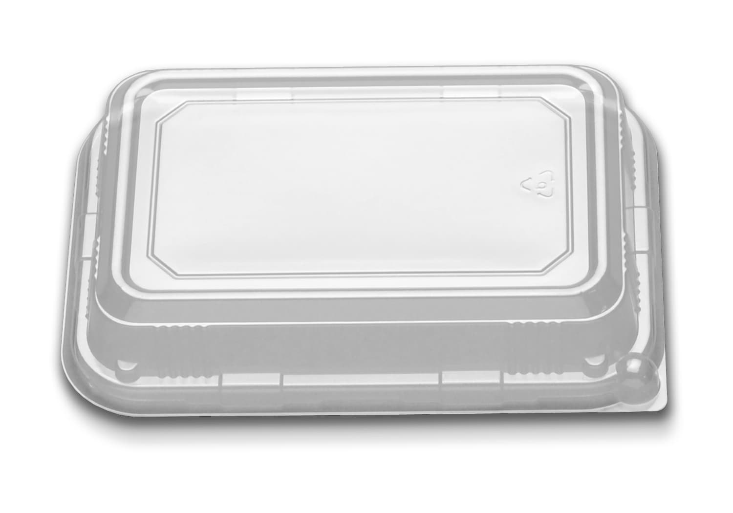 Lid Dome PS Clear Rectangle For Container 250/Case