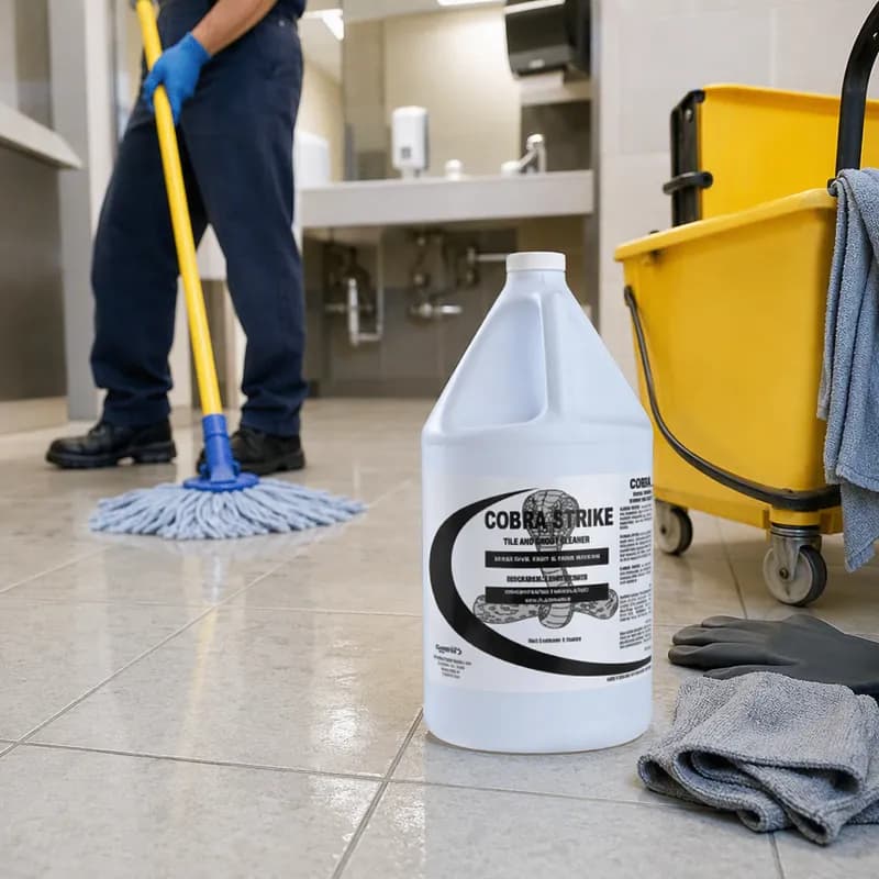 Cobra Strike Revive Tile & Grout Cleaner 1 GAL Acidic 4/Case