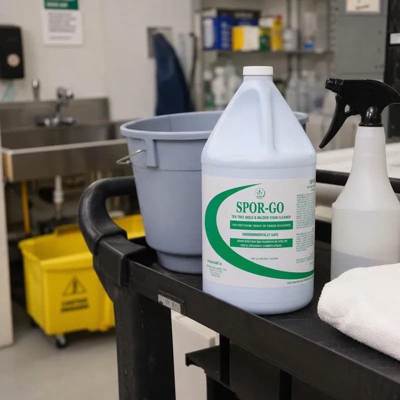 SPOR-GO® Tea Tree Mold & Mildew Cleaner 1 GAL Industrial Neutral Liquid 4/Case