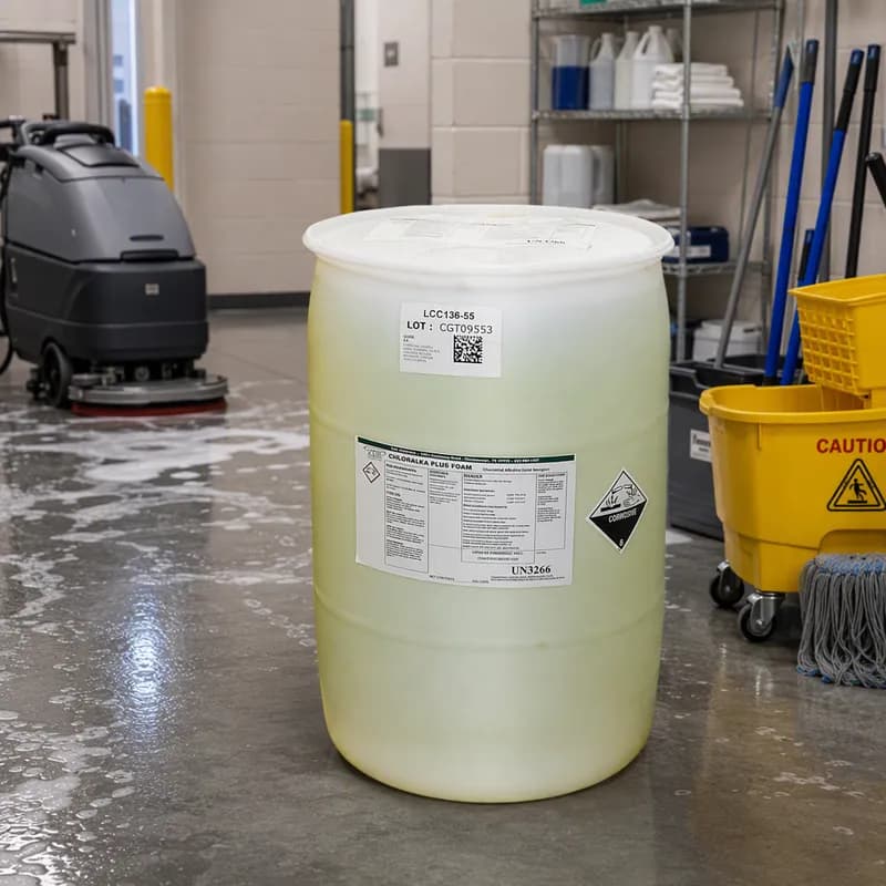All Purpose Cleaner Detergent 55 GAL Foam Alkaline Chlorine 1/Drum