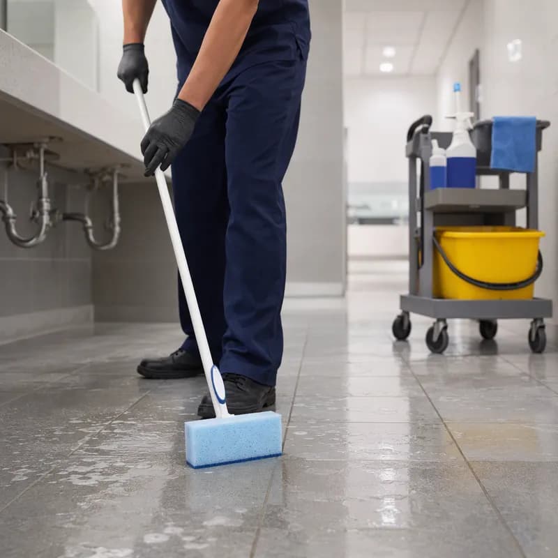 Mr. Clean Scrub Mop Deluxe With Scrubber Strip 6/Case