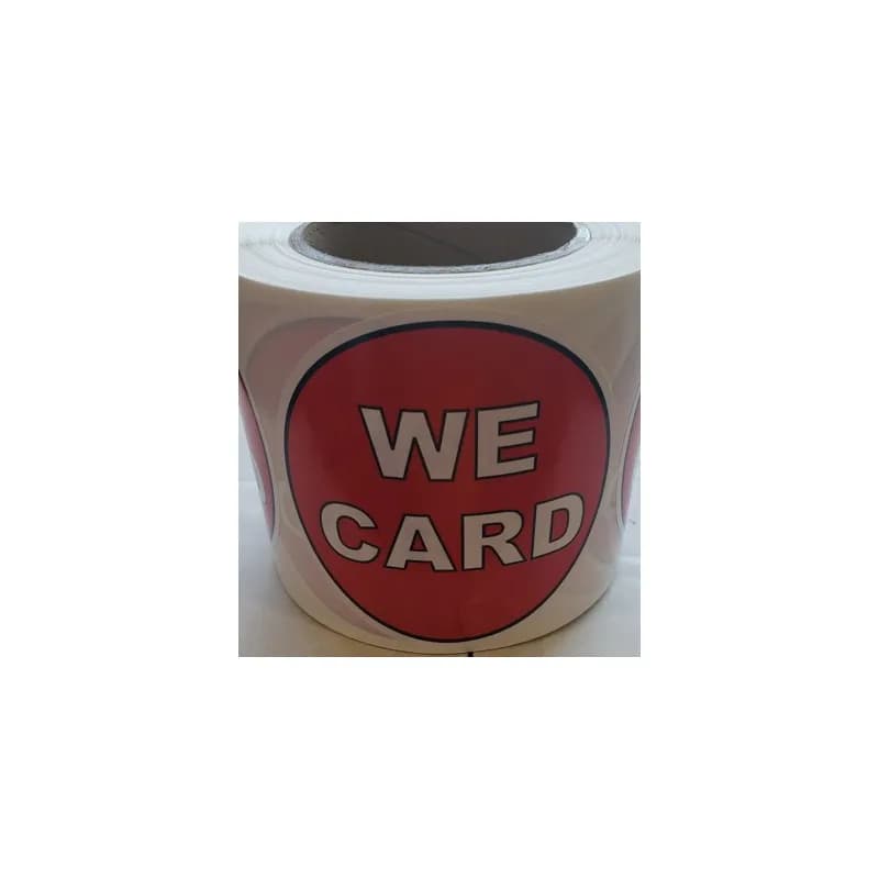 We Card Label 4 IN 500CT 1/Roll