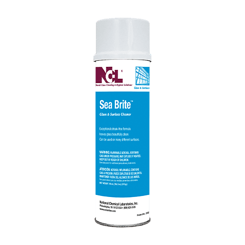 Sea Brite Clean Fresh Glass Cleaner 2.75X2.75X9.5 IN 18 FLOZ Multi Surface Aerosol Foam Multi-Purpose 12/Case