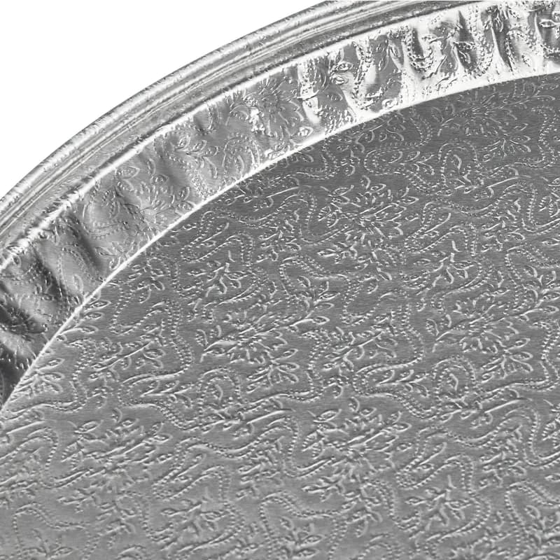 Victoria Bay Serving Tray 12 IN Aluminum Silver Round 25/Case