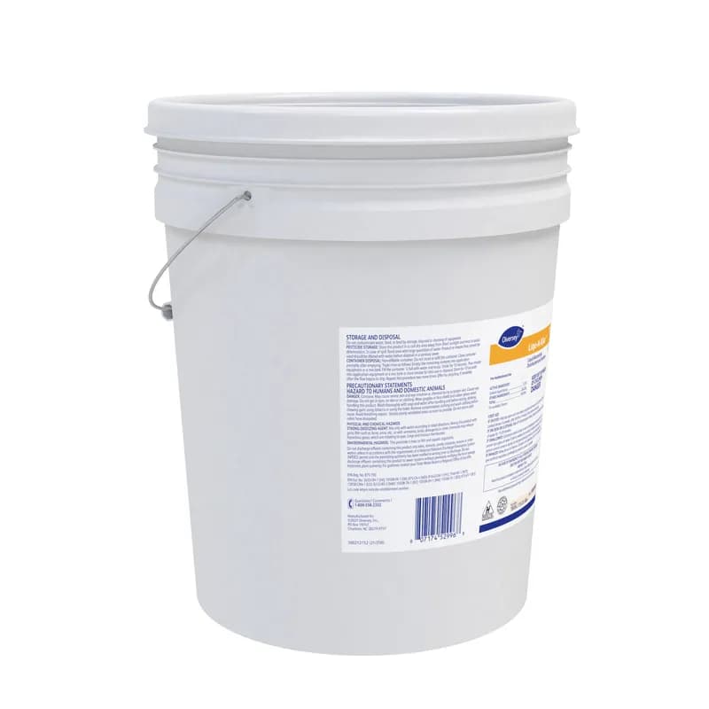 Diversey Liqu-A-Klor Disinfectant Sanitizer 5 GAL Liquid Bactericidal Kosher 1/Pail