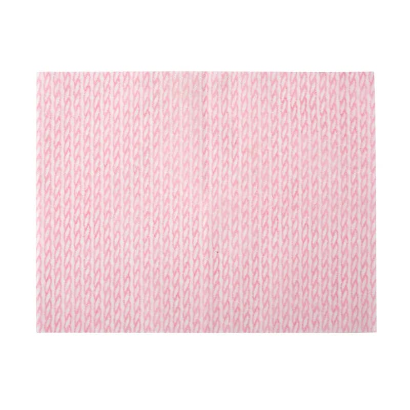 Dixie® R500 Foodservice Towel Medium Duty Rayon Polyester White Pink 1/4 Fold 240 Count/Box