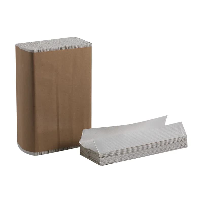 Pacific Blue Basic Folded Paper Towel 10.1X12.7 IN 1PLY White 1/2 Fold 240 Sheets/Pack 10 Packs/Case 2400 Sheets/Case