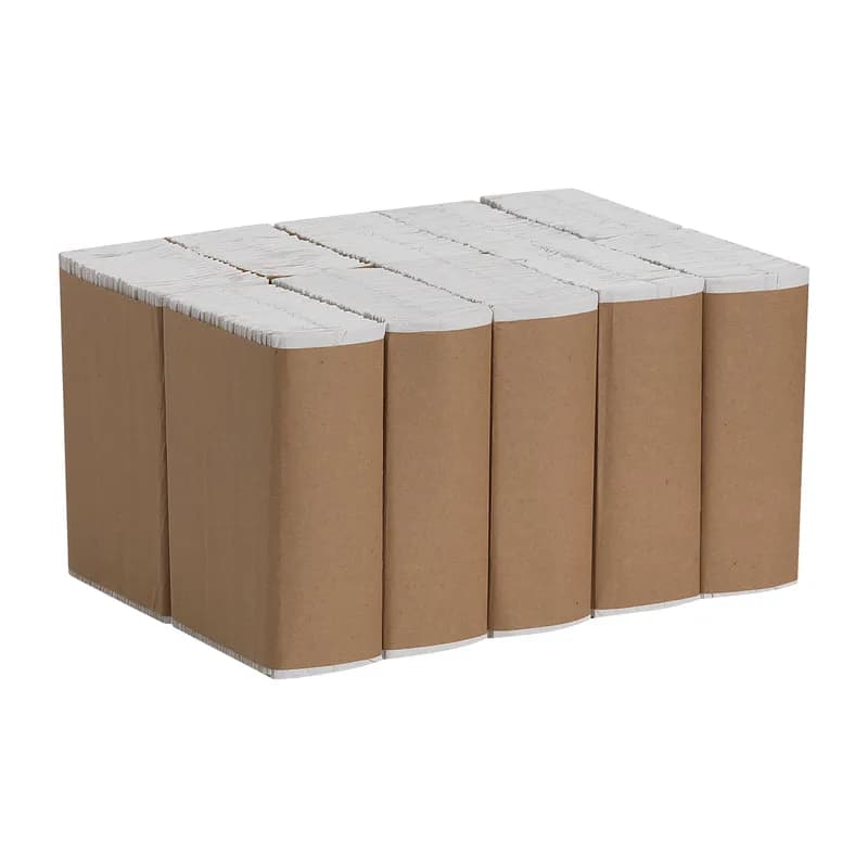 Pacific Blue Basic Folded Paper Towel 10.1X12.7 IN 1PLY White 1/2 Fold 240 Sheets/Pack 10 Packs/Case 2400 Sheets/Case