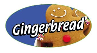 Gingerbread Label 1000/Roll