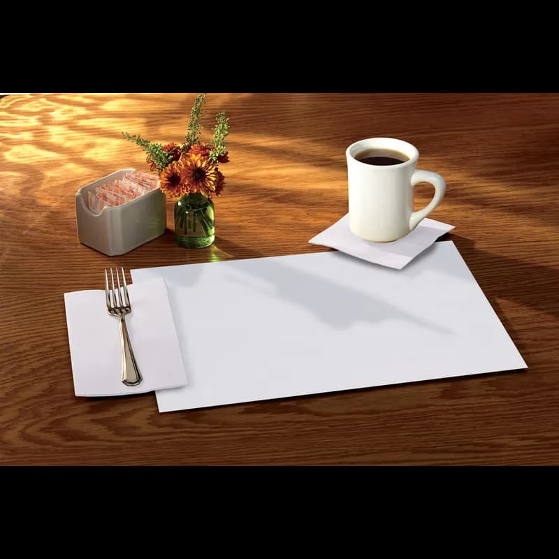 Placemat 10X14 IN White Paper Straight 1000/Pack