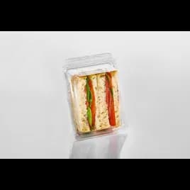 Fresh N' Sealed® Sandwich Wedge Hinged With Flat Lid 5X6X2 IN PET Clear 375/Case